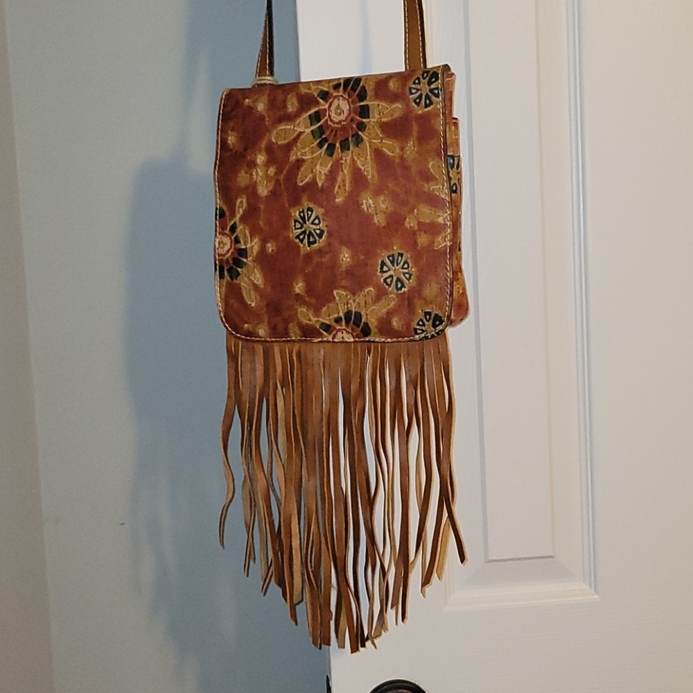 Patricia Nash 70s Revival Granada Fringe Crossbody